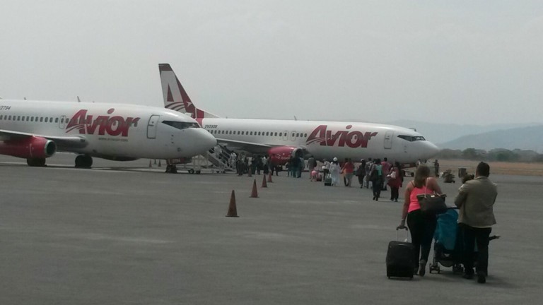 Avior vuela desde Valencia a Panamá