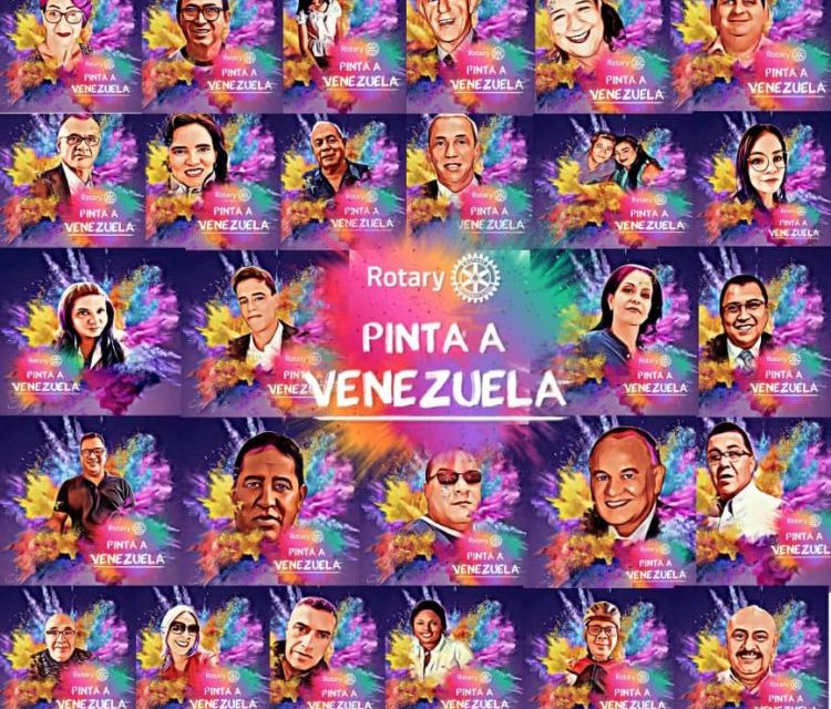 En los 118 años de Rotary International varios clubes se unen para pintar a Venezuela