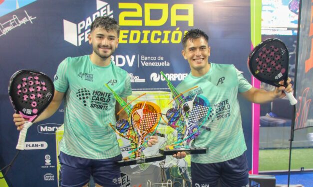 Los argentinos Maxi Arce y Franco Dal Bianco ganaron el Padel Fest Venezuela