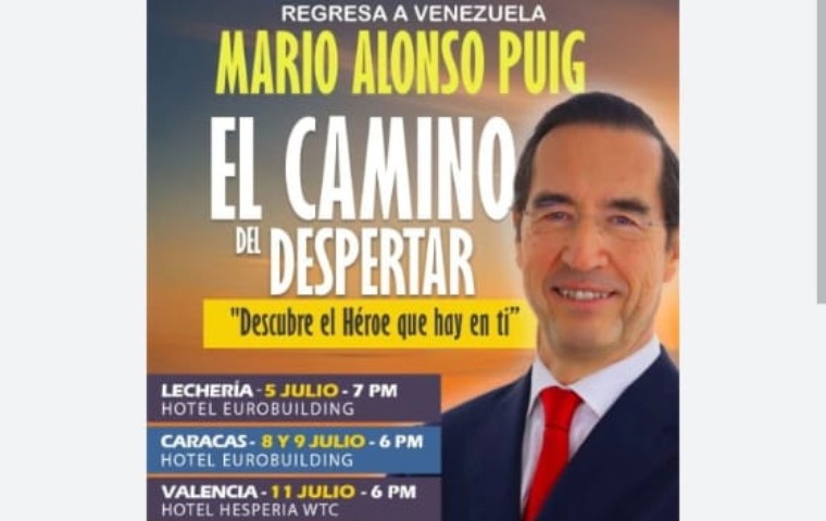 El Dr. Mario Alonso Puig regresa a Venezuela con su aclamada conferencia «El Camino del Despertar»