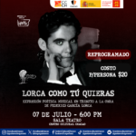 “Lorca como Tú Quieras” vibrará en el Centro Cultural Chacao