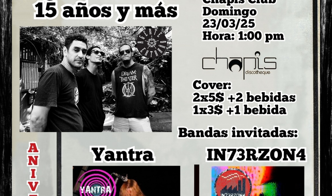 Banda «Agente Extraño» celebra el aniversario sus 15 años con esta programación