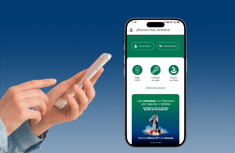 Banesco Móvil se renueva con un diseño de acceso rápido y en un solo toque