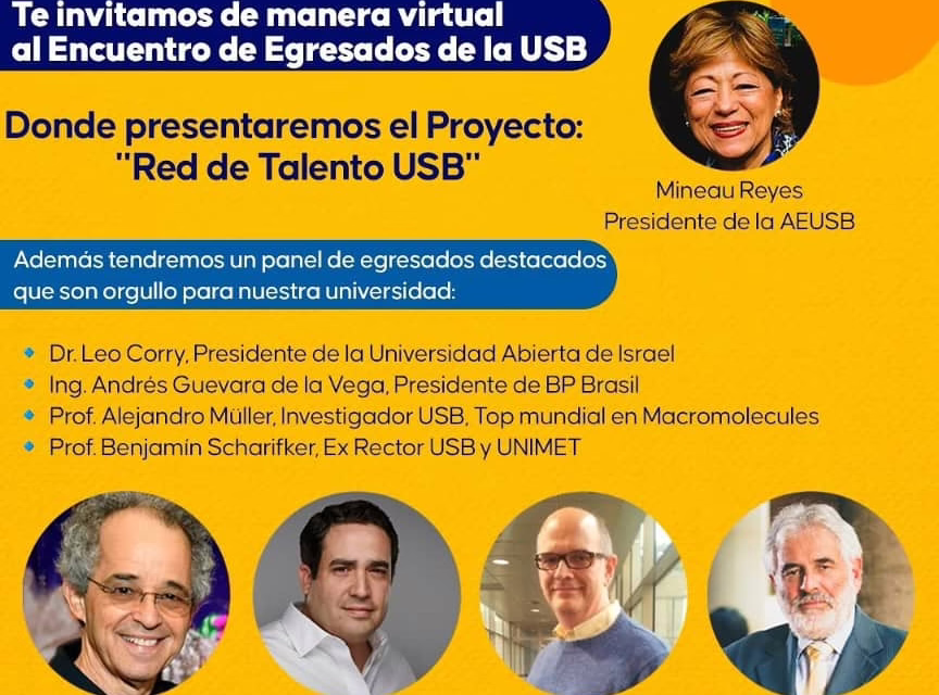Egresados de la Universidad Simón Bolívar nvitan a la presentación del proyecto Red de Talento USB