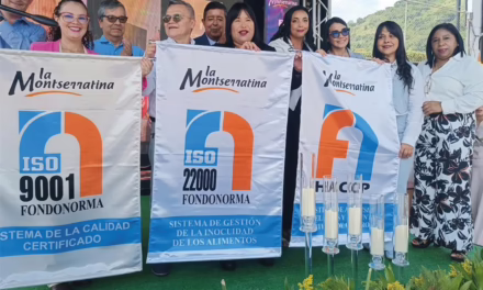 La Montserratina se convierte en la primera empresa venezolana en obtener triple certificación de calidad, inocuidad y HACCP