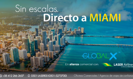 Laser Airlines regresa a Miami en alianza con Global X desde el 1 de mayo