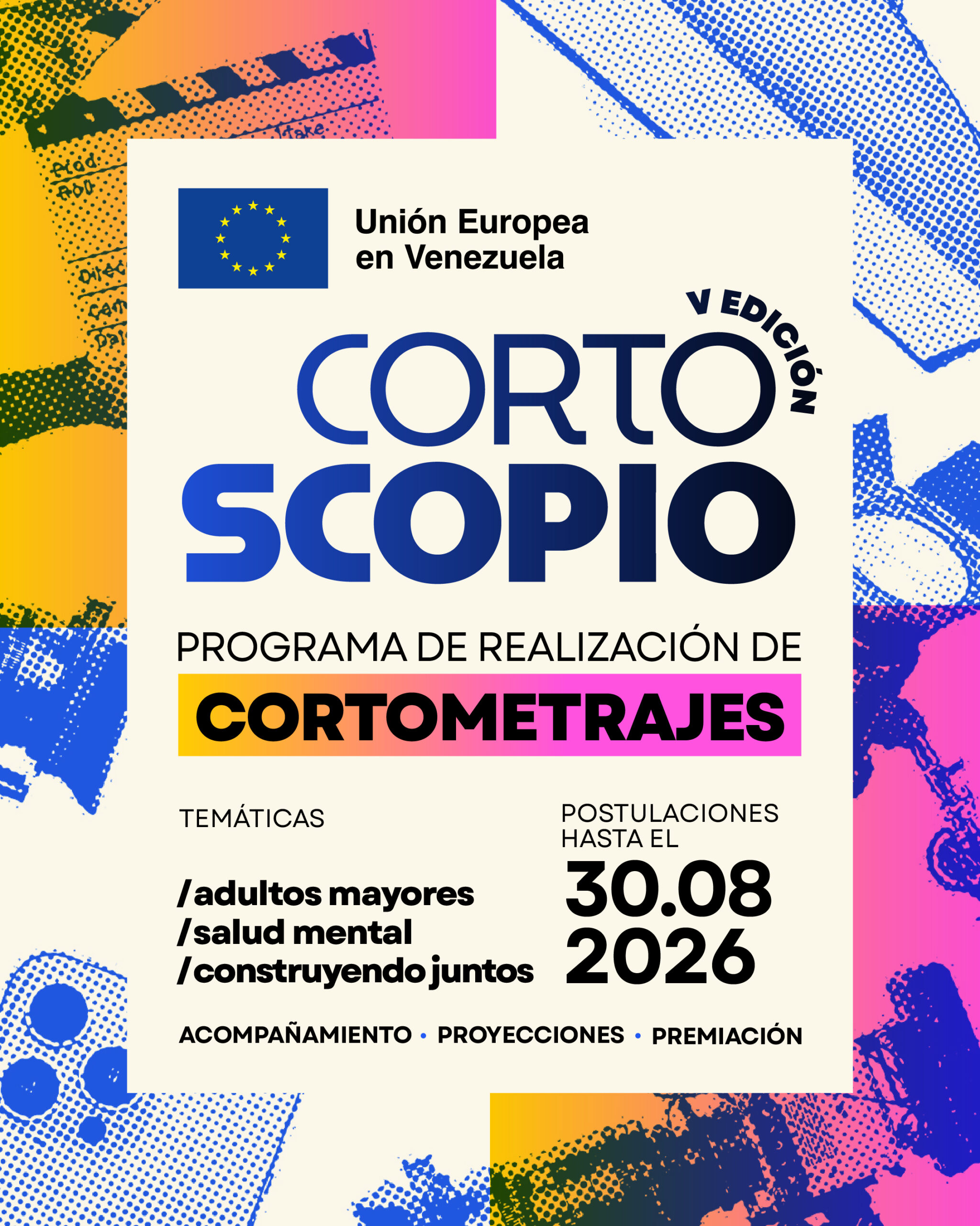La Unión Europea en Venezuela apuesta por el cine de impacto social con el lanzamiento de la V edición de Cortoscopio